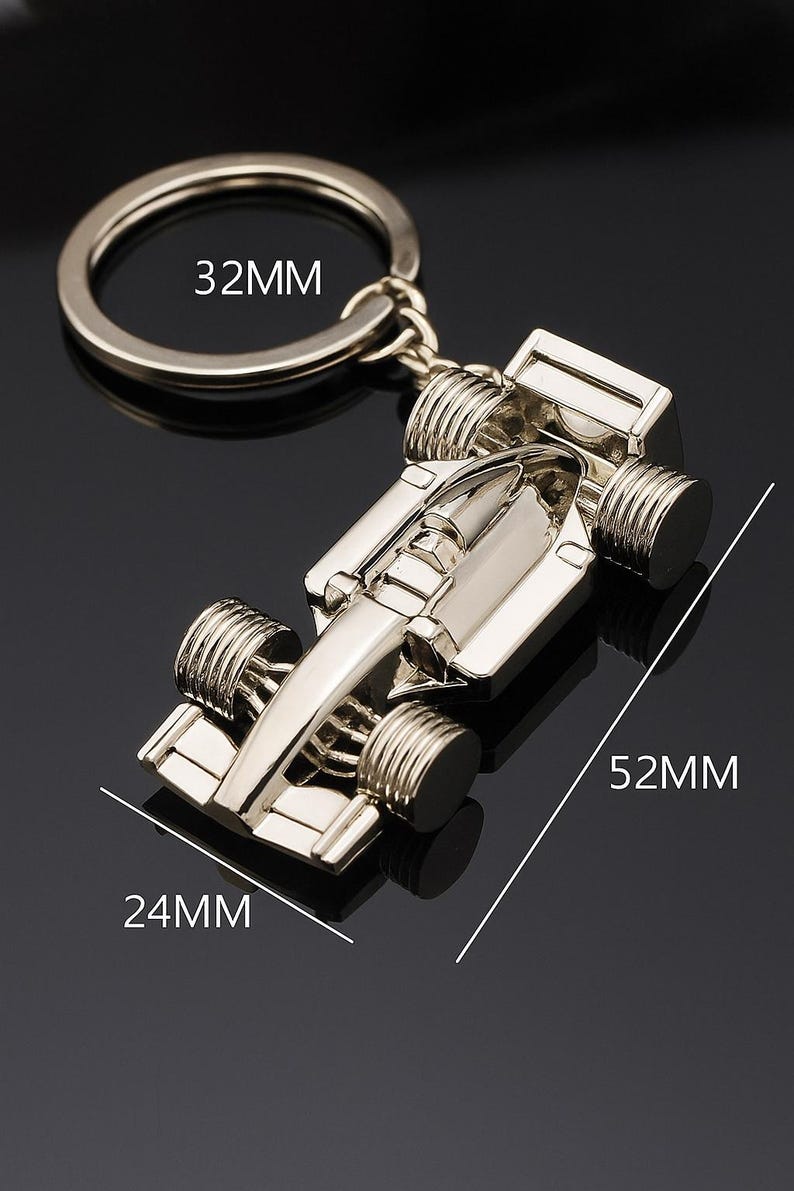 Mini Formula 1 Racing Car Pendant Keychain - Etsy