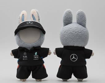 カスタム - 17 cm Labubu 人形 Russel / Antonelli 用ハンドメイド Formula 1 メルセデス衣装