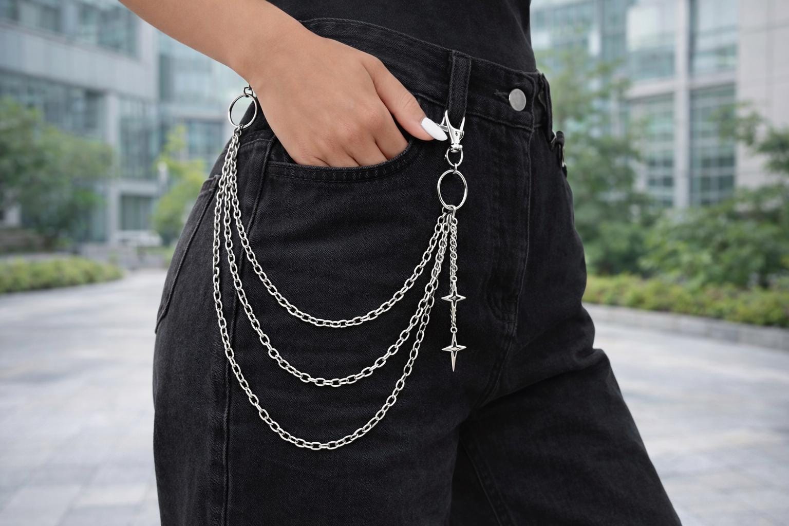 Silver Chain Belt - Etsy