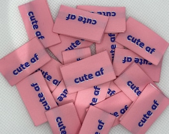 Lot de 6 jolies étiquettes AF | Étiquettes pour vêtements humoristiques | Cadeau pour les créateurs