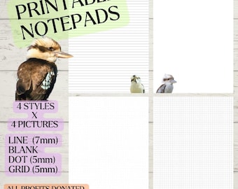 Notatnik do druku Kookaburra (cały dochód przeznaczony na ochronę przyrody)