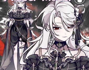 Live2D VTuber Model | Gothic Vampire | VTube Studio Ready