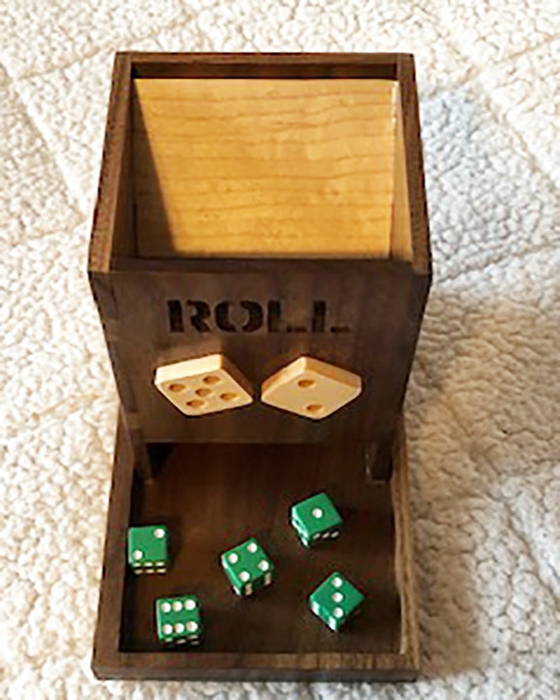 Dice Roller Bunco Yahtzee Roller for Dice Game Etsy