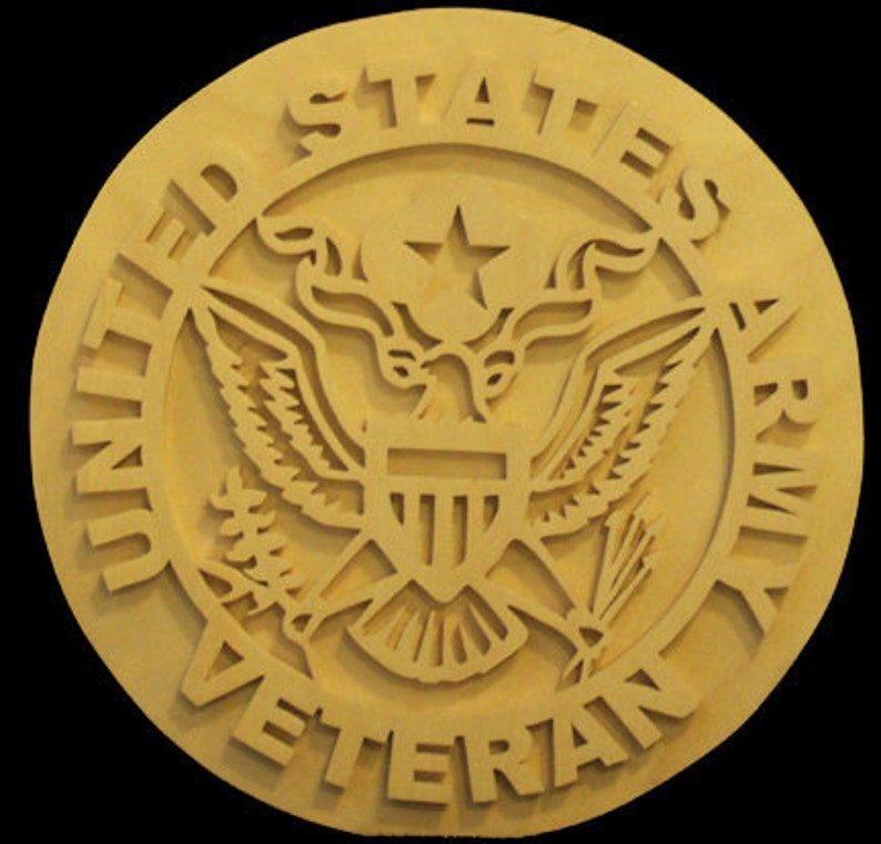 Army United States Army Veteran Plaque Etsy