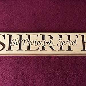 Sheriff - Sheriff Plaque - Police