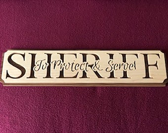 Shérif - Plaque de shérif - Police