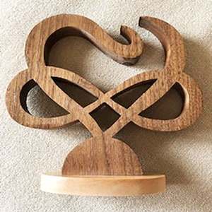 Heart Infinity Heart Wooden Heart Scrolled Heart image 3
