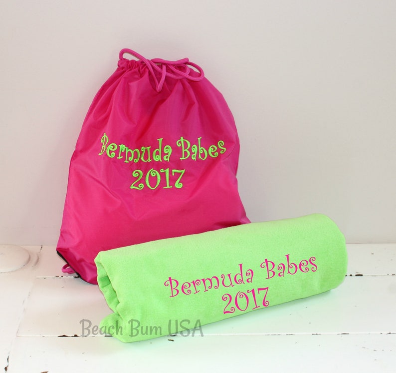 Bachelorette Party Beach Bags Group Travel Totes Monogram Etsy