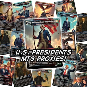 US Presidents in Magic the Gathering 5-Wave Commander Collection [MTG President Proxies]