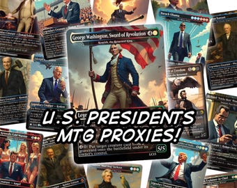 US Presidents in Magic the Gathering 5-Wave Commander Collection [MTG President Proxies]