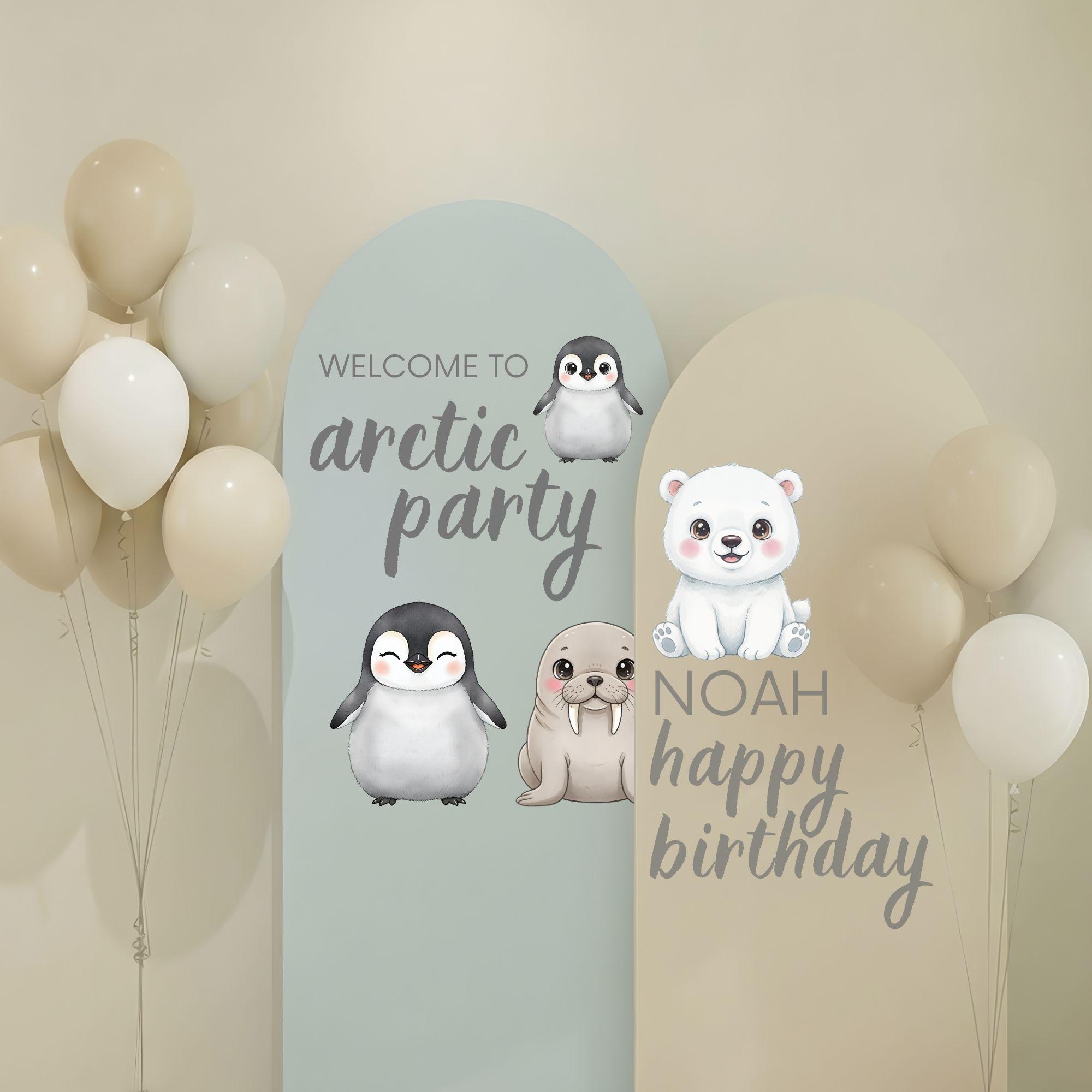 Cute Arctic Animals Clipart Watercolor PNG SVG Commercial License ...