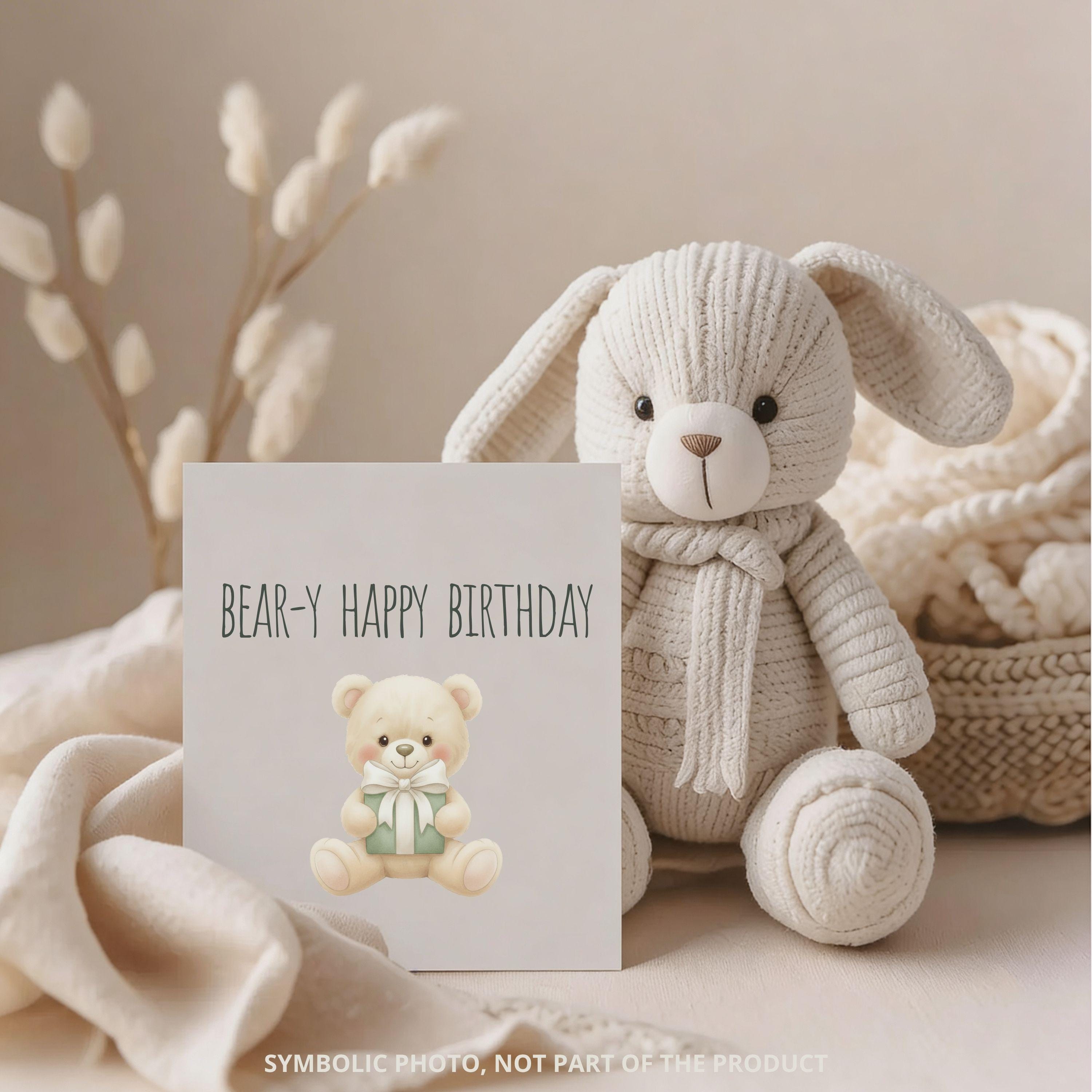 Watercolor Green Teddy Bear Clipart PNG for Cute Bear Nursery Decor ...