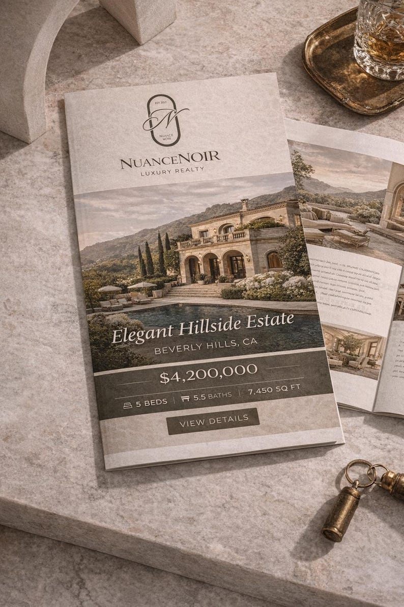 Luxury Real Estate Brand Kit | Elegant Old Money Canva Templates ...