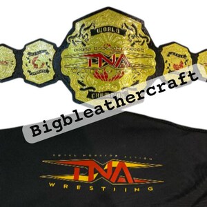 TNA World Heavyweight Wrestling Championship belt Replica with TNA Belt bag/Tna Wrestling Belt/Custom TNA Belt