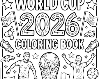 2026 Fussball WM 2026 Ausmalbuch