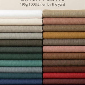 Middelzware linnenstof op maat gesneden, 100% vlaslinnen, 145 cm breed, geschikt voor kleding, gordijnen en tafelkleden.