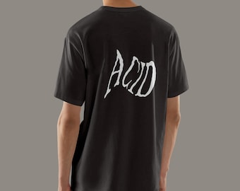 Camiseta Acid Techno - Estampado minimalista en la espalda, camiseta techno, camiseta de música house, camiseta de festival