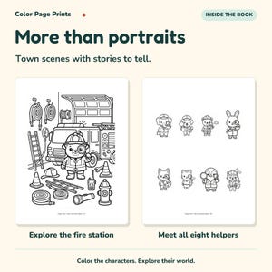 I-Spy Community Helpers Coloring & Activity Book, Ages 3–5, Printable PDF image 3