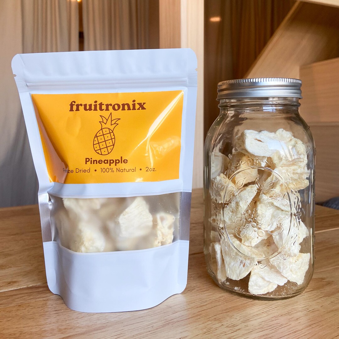 Freeze Dried Pineapple Chunks · Crunchy Tropical Snack · No Added Sugar ...