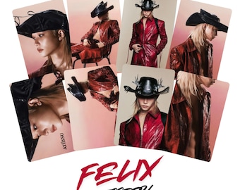 Set de 4 photocards de Felix x Atiissu (creadas por fans)