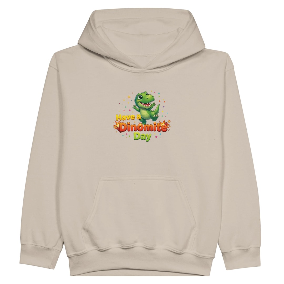Dinomite Day Hoodie - Cute Dino Rexy Design for Kids and Adults - Cozy ...