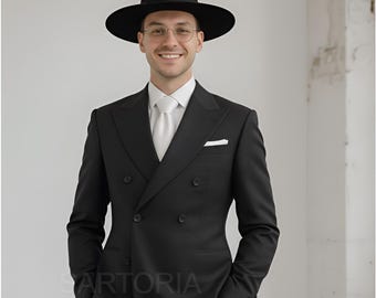 L'affascinante abito sartoriale in lino doppiopetto