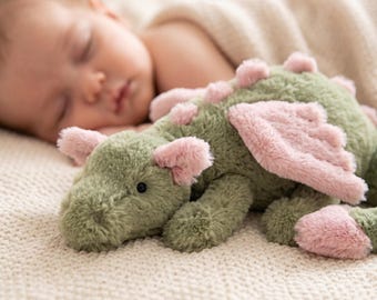 Jellycat Matcha Green Dragon Plush 50cm/88cm – Soft Comfort Toy Doll for Abebe, Perfect for Cuddles and Relaxation