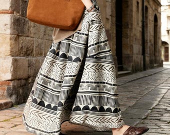 Vintage skirt linen skirt,Women's long skirt,linen skirt,plus size skirt,maxi skirt,midi skirt,Vacation linen maxi skirt,Daily wear skirt