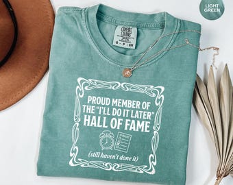 Retro Dad Hall of Fame T-Shirt | Comfort Colors Garment-Dye Tee