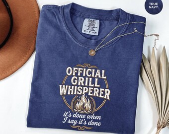 Official Grill Whisperer T-Shirt | Garment Dyed Comfort Colors Tee
