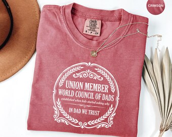 Dad Council Badge T-Shirt | Funny Fathers Day Tee, Dad Shirt