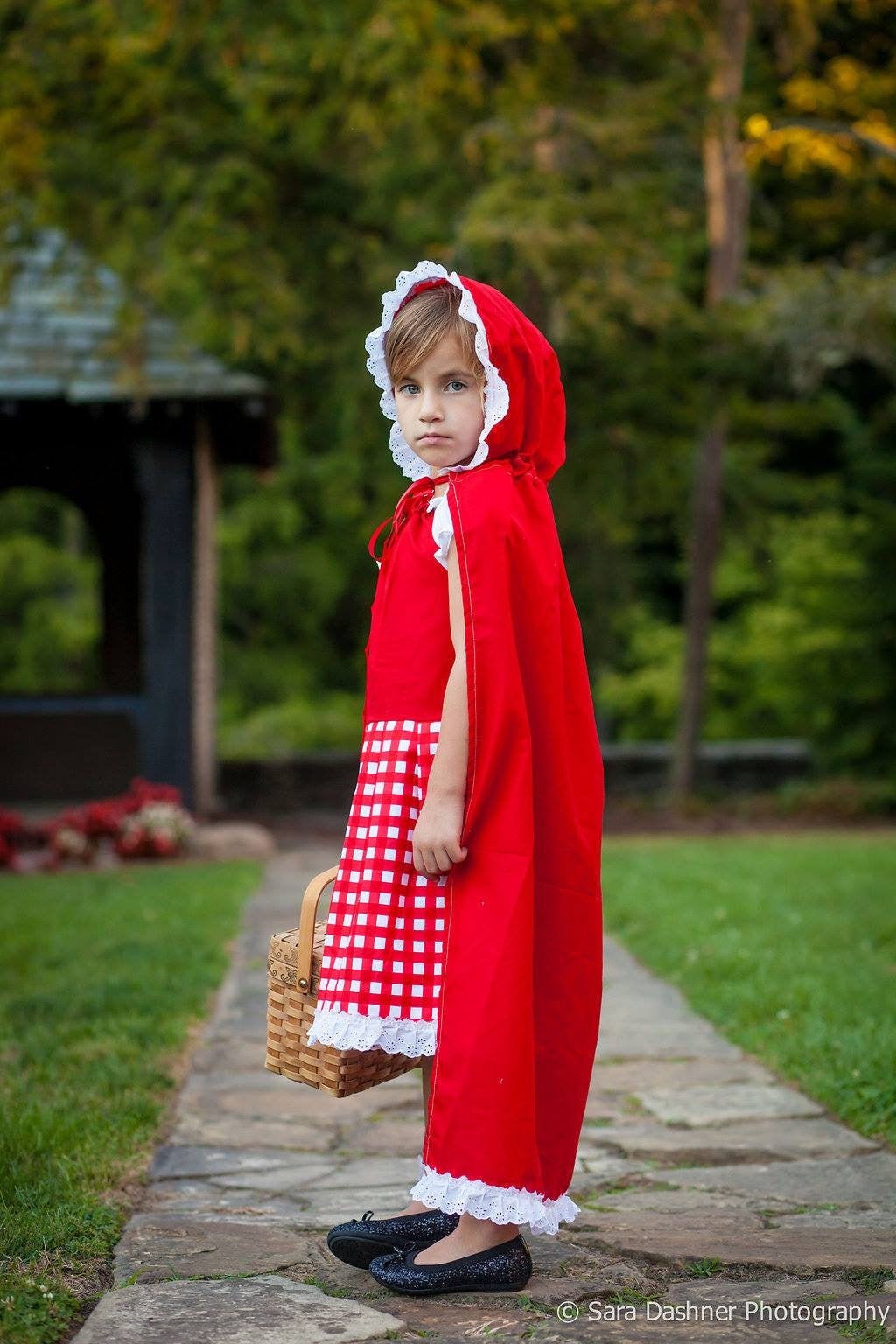 Girls Deluxe Little Red Riding Hood Inspired Halloween Costume