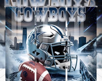 Cowboys Tumbler Wrap PNG | 20oz Sublimation Design (Digital Download)