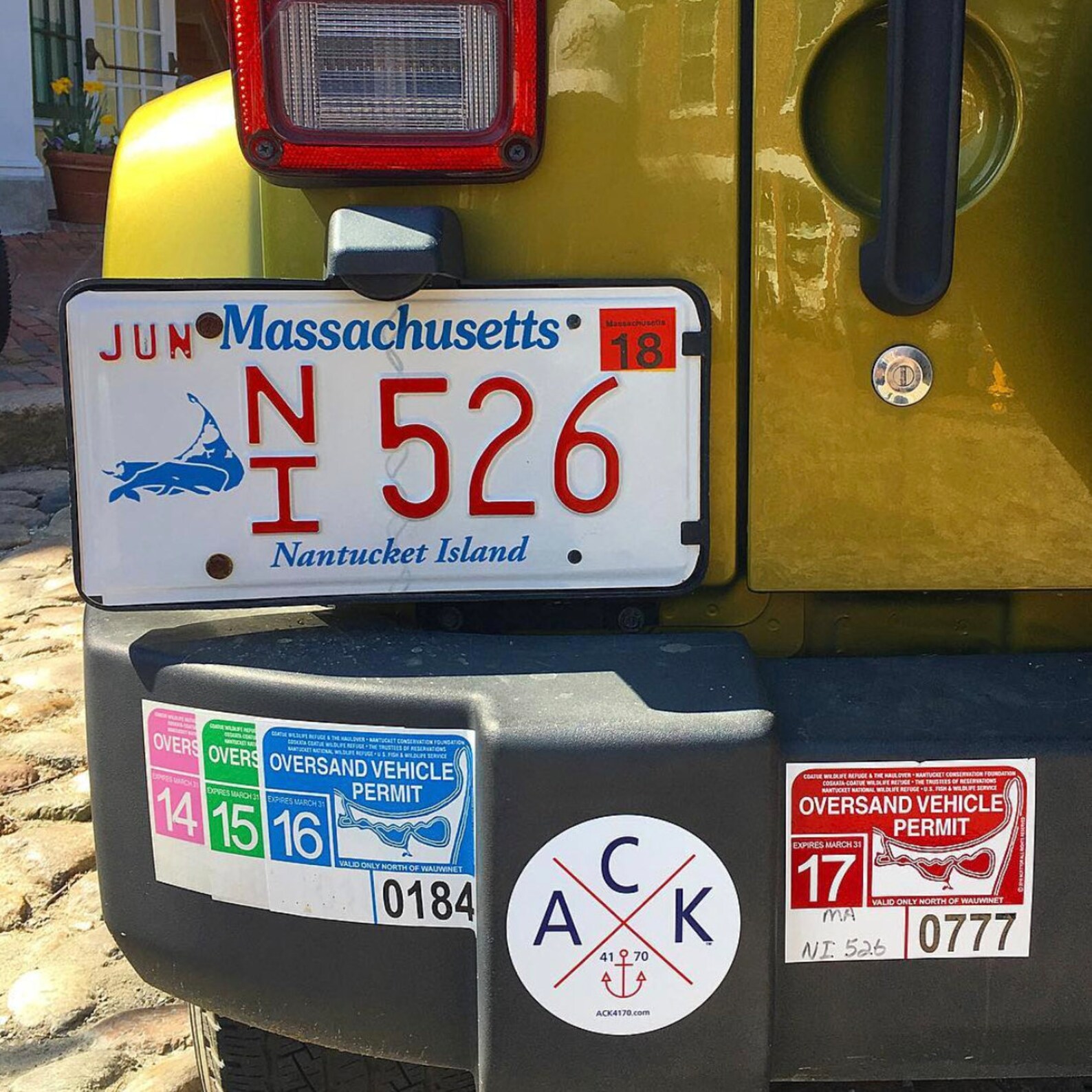 2018 Nantucket Oversand Vehicle Permit Sticker ACK Beach Etsy Canada
