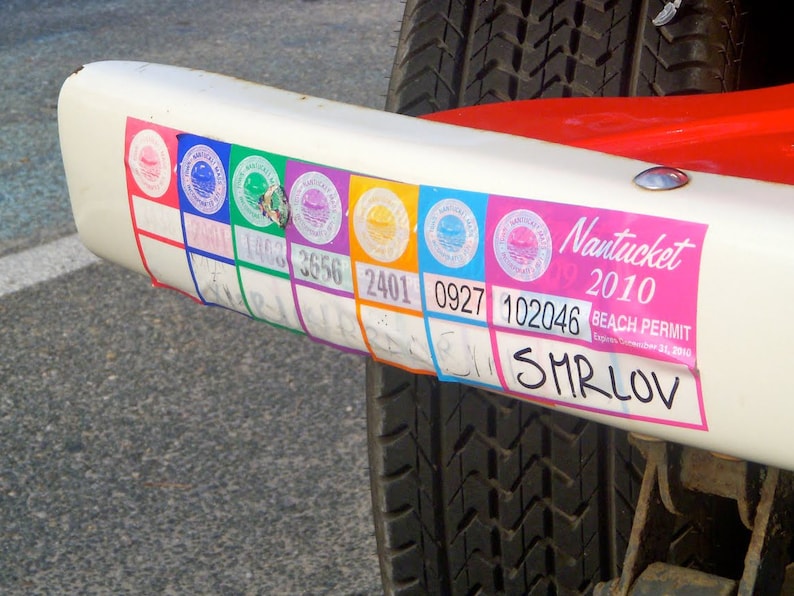 Nantucket Beach Permit Sticker Sticker ACK 20002021 Etsy Nederland