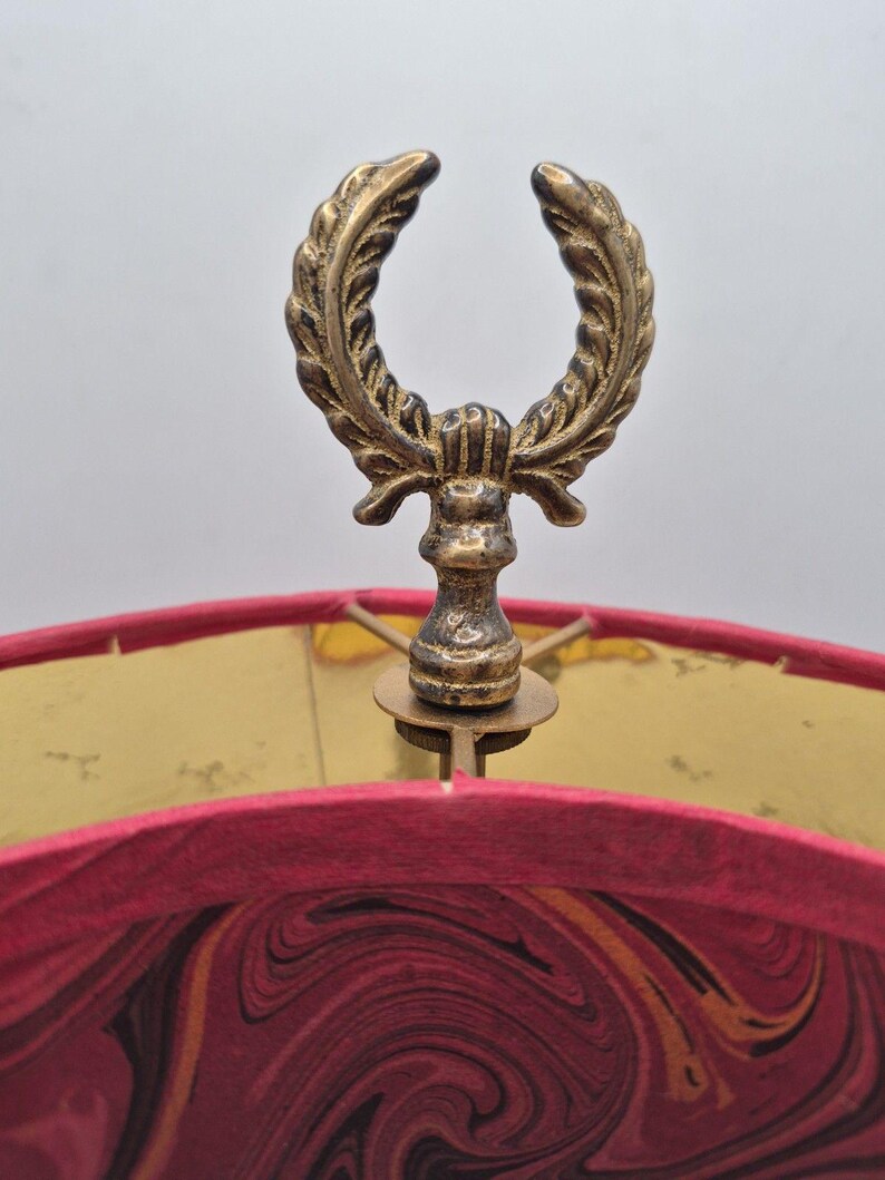 Vintage Mario Lampcrafters Bouillotte Brass And Wood Table Lamp 2 Candle Lights image 4