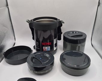 Thermos All-In-One Vacuum Insulated Stainless Steel Meal Carrier With Spoons