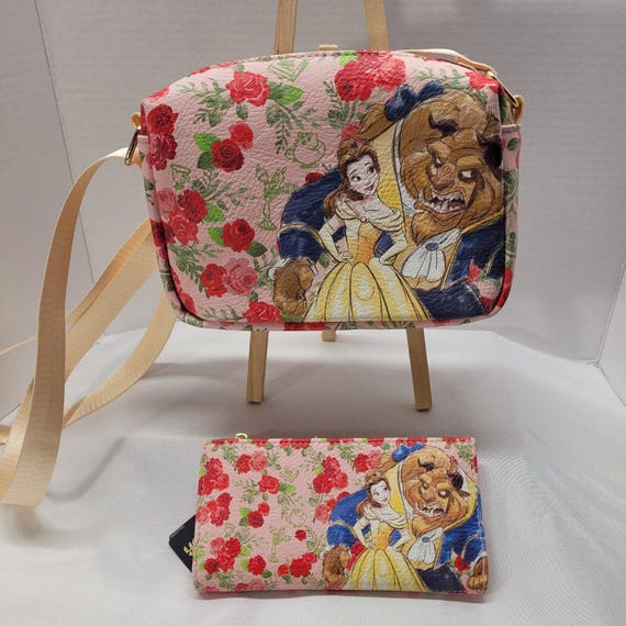 Loungefly Disney Beauty and the Beast Pink Roses … - image 1