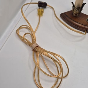 Vintage Mario Lampcrafters Bouillotte Brass And Wood Table Lamp 2 Candle Lights image 7