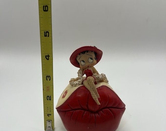 Betty Boop Rare Figurine Jewelry Box *Leg Missing