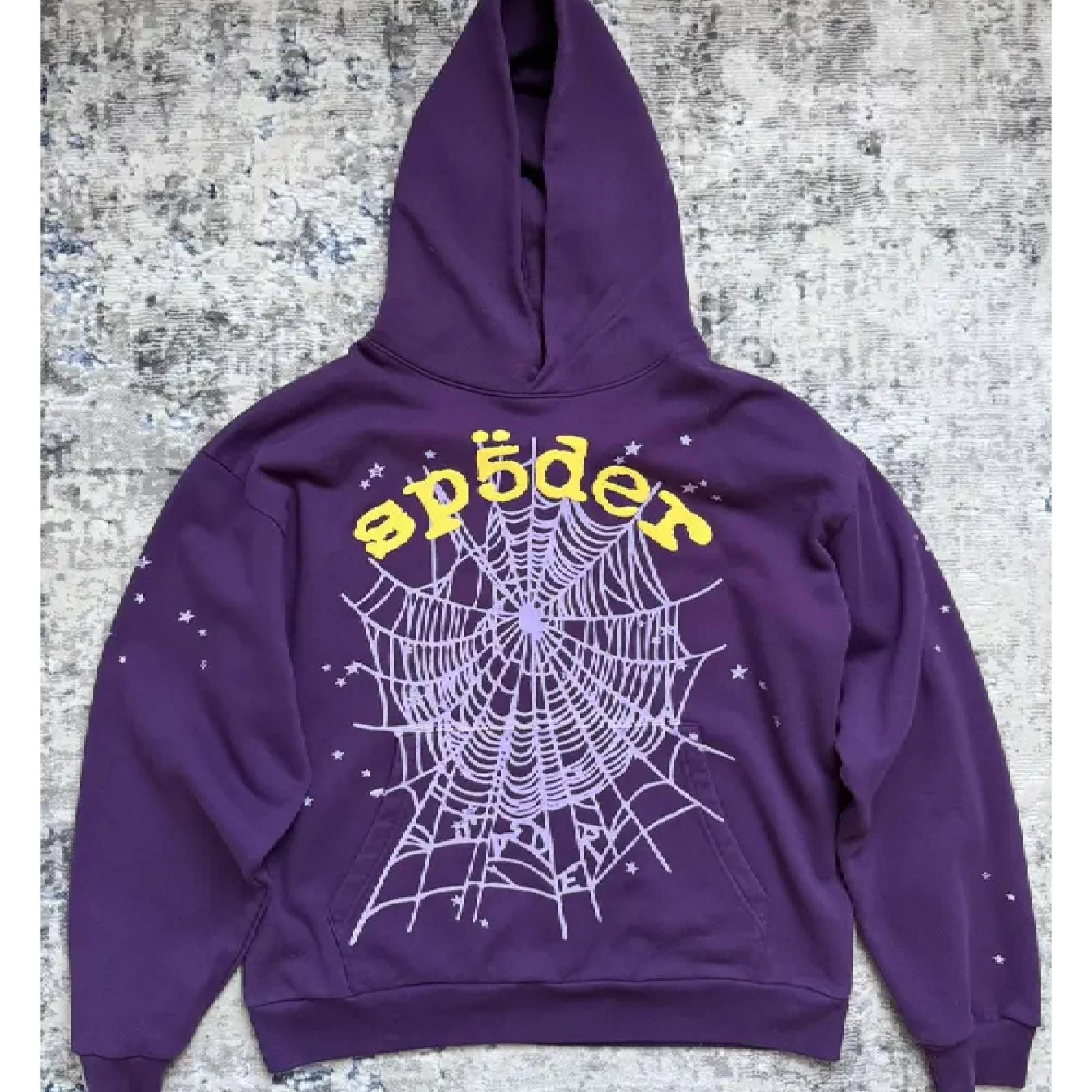 Purple Sp5der Hoodie - Etsy UK