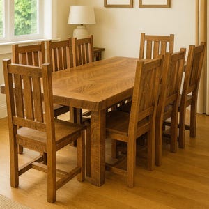 Oak Table Set