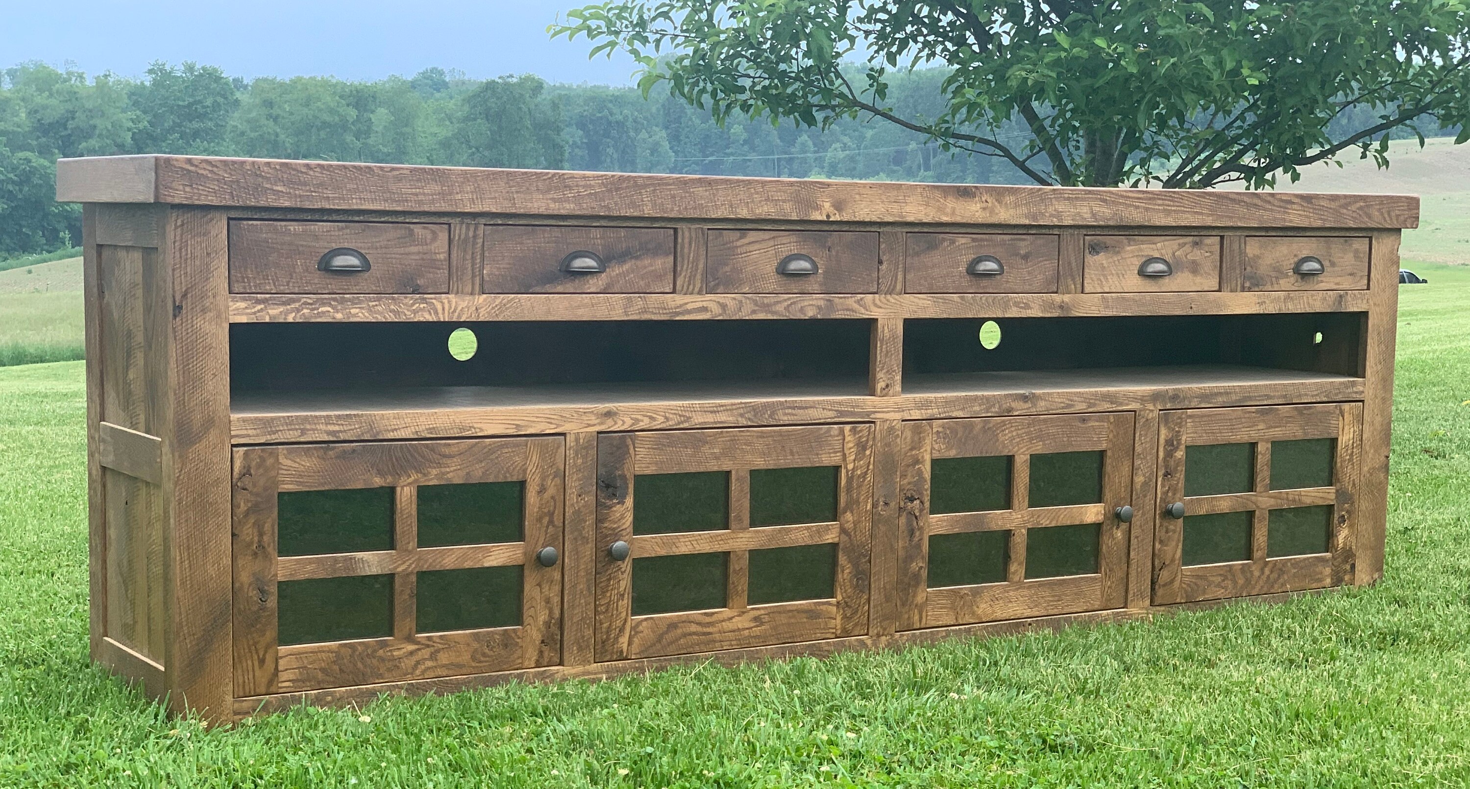 Solid Oak Console Table: 96