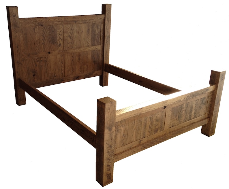 Aged Oak Bed Set Frame | Etsy