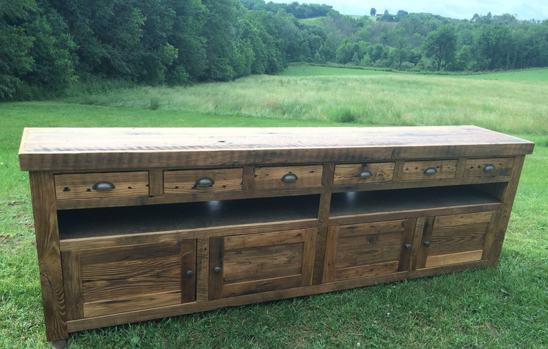 Reclaimed Barnwood Console image 7