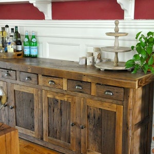 Reclaimed Barnwood Buffet 画像 1