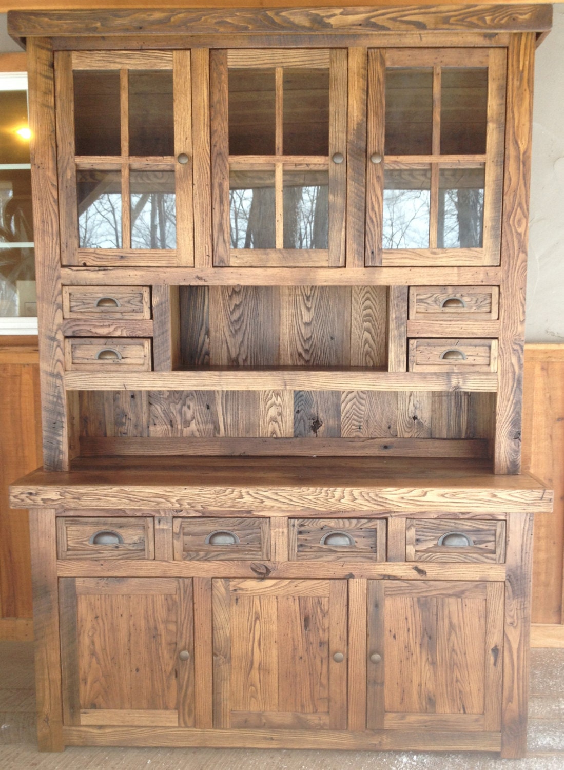 Reclaimed Barnwood Hutch Etsy