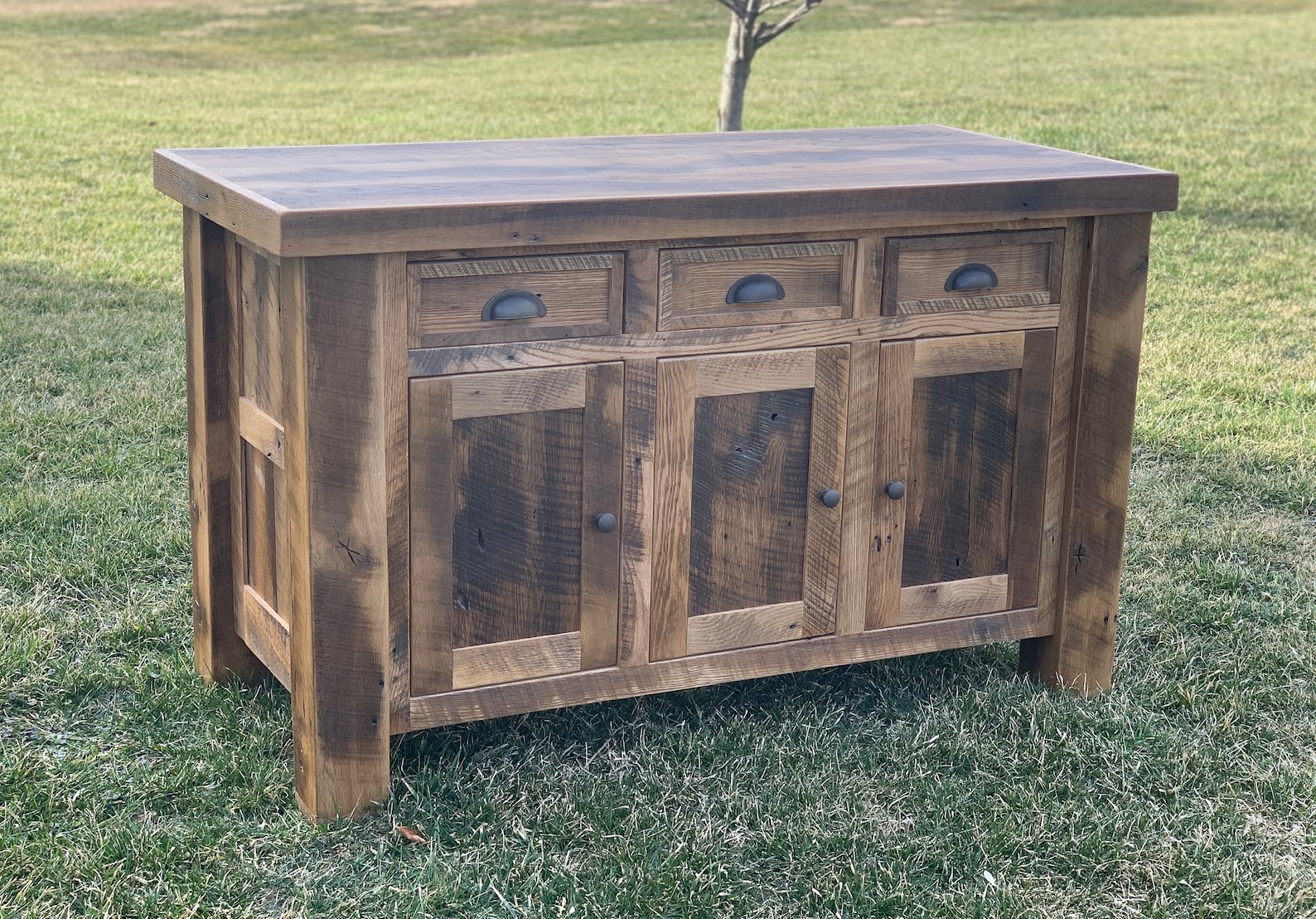 Reclaimed Barnwood Kitchen Island Etsy