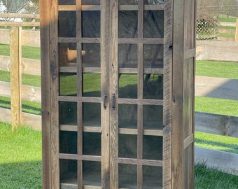 Reclaimed Barnwood Cabinet - Ready To Ship