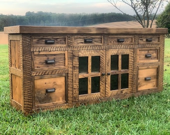 Reclaimed Barnwood Console